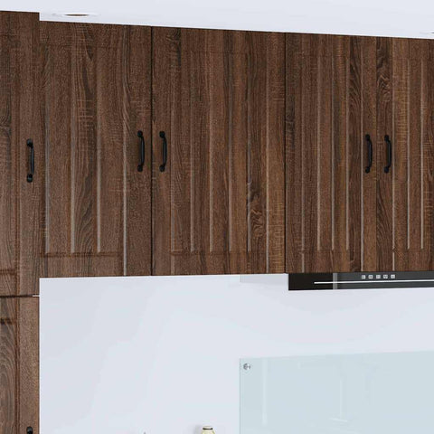 vidaXL Kitchen Wall Cabinet Brown Oak 50 x 31 x 80 cm Engineered Wood