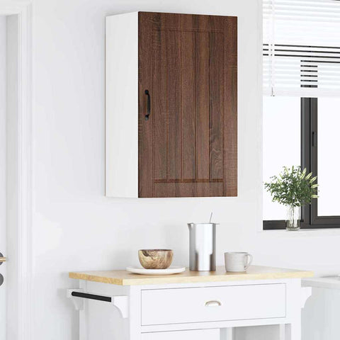 vidaXL Kitchen Wall Cabinet Brown Oak 50 x 31 x 80 cm Engineered Wood