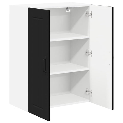 vidaXL Kitchen Wall Cabinet Black 60 x 31 x 80 cm Engineered Wood