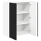 vidaXL Kitchen Wall Cabinet Black 60 x 31 x 80 cm Engineered Wood