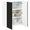 vidaXL Kitchen Wall Cabinet Black 60 x 31 x 80 cm Engineered Wood