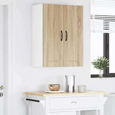 vidaXL Kitchen Wall Cabinet Sonoma Oak 60 x 31 x 80 cm Engineered Wood