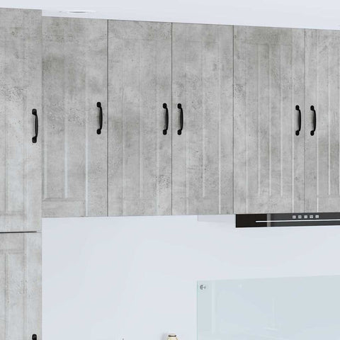vidaXL Kitchen Wall Cabinet with Shelf Concrete Grey 60 x 31 x 80 cm