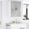 vidaXL Kitchen Wall Cabinet with Shelf Concrete Grey 60 x 31 x 80 cm