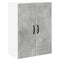 vidaXL Kitchen Wall Cabinet with Shelf Concrete Grey 60 x 31 x 80 cm