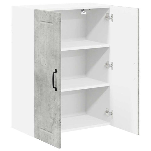 vidaXL Kitchen Wall Cabinet with Shelf Concrete Grey 60 x 31 x 80 cm