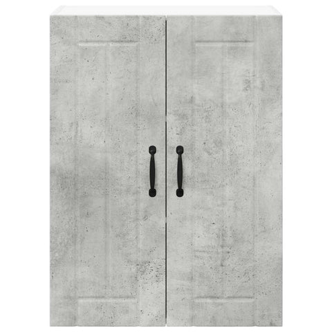 vidaXL Kitchen Wall Cabinet with Shelf Concrete Grey 60 x 31 x 80 cm