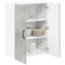 vidaXL Kitchen Wall Cabinet with Shelf Concrete Grey 60 x 31 x 80 cm