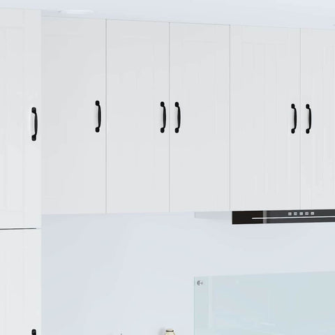 vidaXL Kitchen Wall Cabinet with Door High Gloss White 60 x 31 x 80 cm
