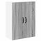 vidaXL Kitchen Wall Cabinet with Shelf Grey Sonoma 60 x 31 x 80 cm