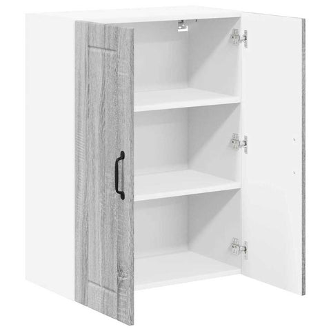vidaXL Kitchen Wall Cabinet with Shelf Grey Sonoma 60 x 31 x 80 cm