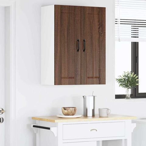 vidaXL Kitchen Wall Cabinet Brown Oak 60 x 31 x 80 cm Engineered Wood