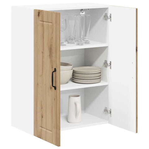 vidaXL Kitchen Wall Cabinet with Shelf Artisan Oak 60 x 31 x 80 cm