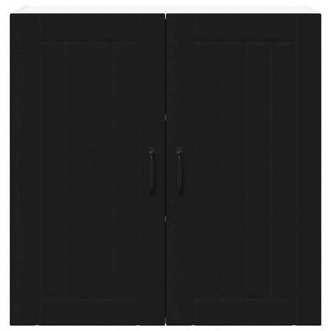 vidaXL Kitchen Wall Cabinet Black 80 x 31 x 80 cm Engineered Wood