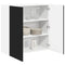 vidaXL Kitchen Wall Cabinet Black 80 x 31 x 80 cm Engineered Wood