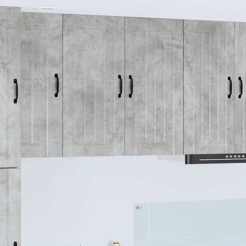 vidaXL Kitchen Wall Cabinet with Shelf Concrete Grey 80 x 31 x 80 cm