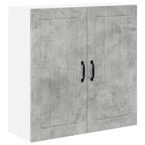 vidaXL Kitchen Wall Cabinet with Shelf Concrete Grey 80 x 31 x 80 cm