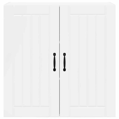 vidaXL Kitchen Wall Cabinet with Door High Gloss White 80 x 31 x 80 cm