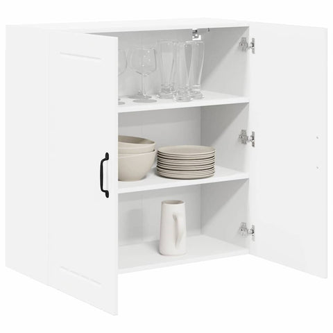 vidaXL Kitchen Wall Cabinet with Door High Gloss White 80 x 31 x 80 cm
