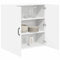 vidaXL Kitchen Wall Cabinet with Door High Gloss White 80 x 31 x 80 cm