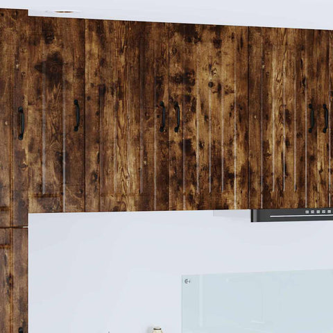 vidaXL Kitchen Wall Cabinet Smoked Oak 80 x 31 x 80 cm Engineered Wood