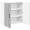 vidaXL Kitchen Wall Cabinet with Shelf Grey Sonoma 80 x 31 x 80 cm