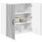 vidaXL Kitchen Wall Cabinet with Shelf Grey Sonoma 80 x 31 x 80 cm