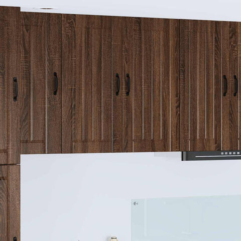 vidaXL Kitchen Wall Cabinet Brown Oak 80 x 31 x 80 cm Engineered Wood