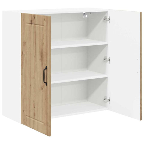 vidaXL Kitchen Wall Cabinet with Shelf Artisan Oak 80 x 31 x 80 cm