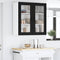 vidaXL Kitchen Wall Cabinet Black 80 x 31 x 80 cm Engineered Wood