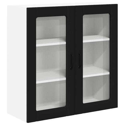 vidaXL Kitchen Wall Cabinet Black 80 x 31 x 80 cm Engineered Wood