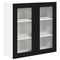 vidaXL Kitchen Wall Cabinet Black 80 x 31 x 80 cm Engineered Wood