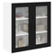 vidaXL Kitchen Wall Cabinet Black 80 x 31 x 80 cm Engineered Wood