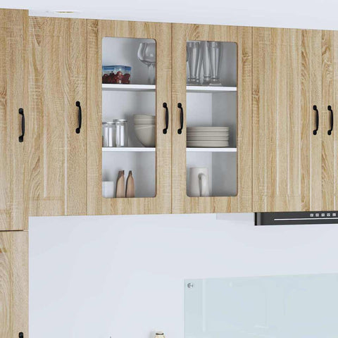 vidaXL Kitchen Wall Cabinet Sonoma Oak 80 x 31 x 80 cm Engineered Wood