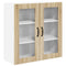 vidaXL Kitchen Wall Cabinet Sonoma Oak 80 x 31 x 80 cm Engineered Wood