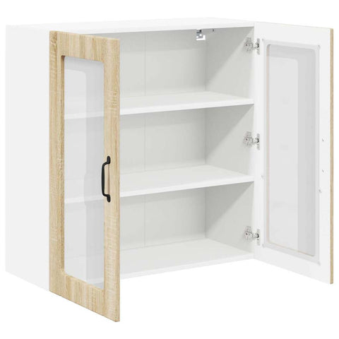 vidaXL Kitchen Wall Cabinet Sonoma Oak 80 x 31 x 80 cm Engineered Wood