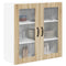 vidaXL Kitchen Wall Cabinet Sonoma Oak 80 x 31 x 80 cm Engineered Wood