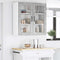 vidaXL Kitchen Wall Cabinet with Shelf Concrete Grey 80 x 31 x 80 cm