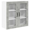 vidaXL Kitchen Wall Cabinet with Shelf Concrete Grey 80 x 31 x 80 cm
