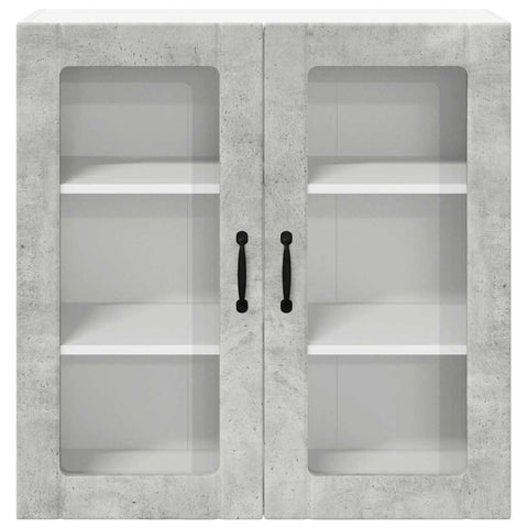 vidaXL Kitchen Wall Cabinet with Shelf Concrete Grey 80 x 31 x 80 cm
