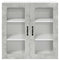 vidaXL Kitchen Wall Cabinet with Shelf Concrete Grey 80 x 31 x 80 cm