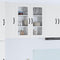 vidaXL Kitchen Wall Cabinet with Door High Gloss White 80 x 31 x 80 cm