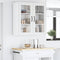 vidaXL Kitchen Wall Cabinet with Door High Gloss White 80 x 31 x 80 cm