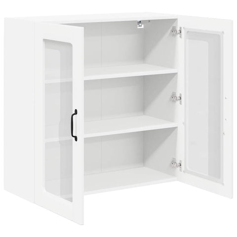 vidaXL Kitchen Wall Cabinet with Door High Gloss White 80 x 31 x 80 cm