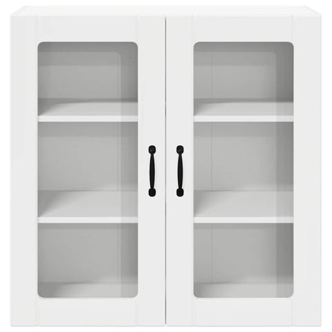 vidaXL Kitchen Wall Cabinet with Door High Gloss White 80 x 31 x 80 cm