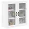 vidaXL Kitchen Wall Cabinet with Door High Gloss White 80 x 31 x 80 cm