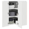 vidaXL Kitchen Wall Cabinet White 57 x 57 x 80 cm Engineered Wood