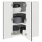 vidaXL Kitchen Wall Cabinet Black 57 x 57 x 80 cm Engineered Wood