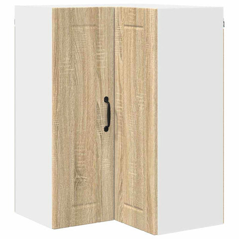 vidaXL Kitchen Wall Cabinet Sonoma Oak 57 x 57 x 80 cm Engineered Wood