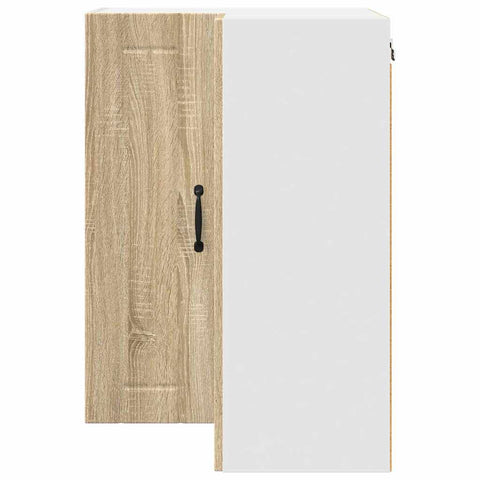 vidaXL Kitchen Wall Cabinet Sonoma Oak 57 x 57 x 80 cm Engineered Wood
